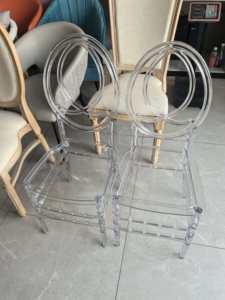 Chaises de réception en plastique transparent en gros, chaises de réception d'hôtel, chaise Phoenixi en résine transparente pour la location - Product Image 5