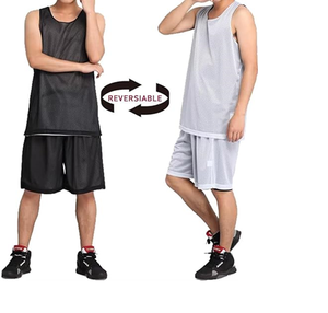 Ensemble de maillot de basket-ball réversible pour hommes, uniforme, maillot de basket-ball personnalisé pour équipe, chemises et shorts de basket-ball - Product Image 3