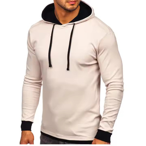 Sudadera con capucha personalizada de alta calidad para hombre, sudadera de algodón de invierno, ropa de calle de moda OEM sólida, sudaderas en blanco al por mayor - Product Image 4