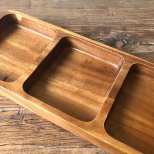 Elegante bandeja de servicio de madera maciza para alimentos y bebidas, forma y tamaño personalizados para ocasiones especiales, catering profesional - Product Image 2