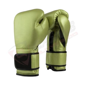 Impressions personnalisées respirantes de sport Offre Spéciale d'arts martiaux métallisés 100% gants de boxe en cuir de vachette véritable - Product Image 4