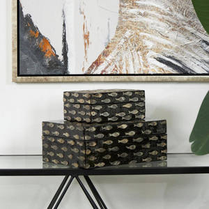 Boîtes à bijoux en nacre Boîtes décoratives en mosaïque Boîtes de rangement haut de gamme de luxe - Product Image 1