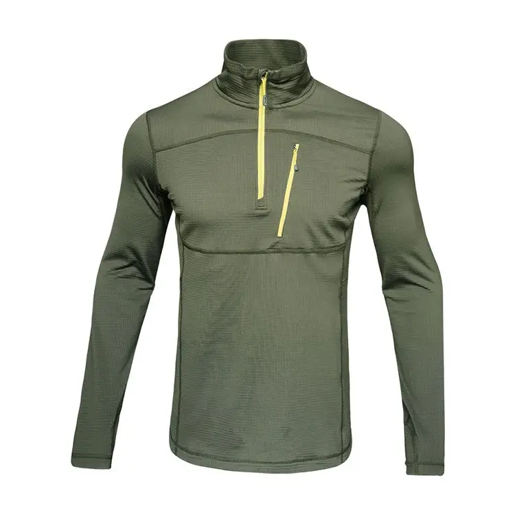 Wholesale Oversized Quarter Zip Pullover Custom Logo Men Sports Athletic Dry and Fit Golf Pullover Quarter Zip Golf Pullover
