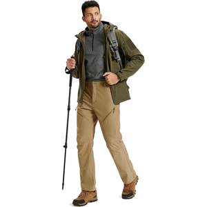 Vestes de randonnée pour hommes en gros, imperméables, coupe-vent, respirantes, taille haute, avec plusieurs poches, prix de gros - Product Image 3