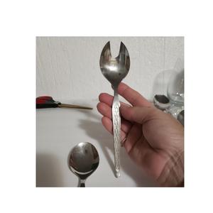 Ensemble de service de salade de couverts de dernière qualité avec poignée ensemble de cuillère et fourchette à salade en acier inoxydable de haute qualité - Product Image 1