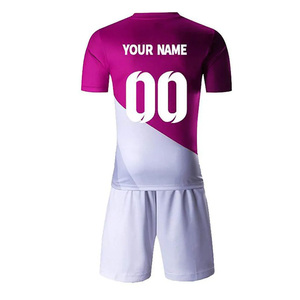 เสื้อฟุตบอลสีพื้น ดีไซน์สวย แห้งเร็ว ระบายอากาศได้ดี ผลิตจากโพลีเอสเตอร์ 100% รับผลิตตามแบบทีม ชุดฟุตบอล OEM - Product Image 4