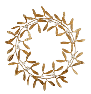Guirlande décorative en métal avec motif de feuille d'or pour Noël, mariage et célébration à la maison à l'intérieur. - Product Image 5