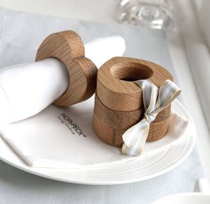 Anillo de Servilleta de Madera con Acabado Elegante y Personalizable para Accesorios de Mesa de Comedor Modernos que Ofrece un Aspecto Limpio y Natural - Product Image 1
