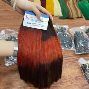 Gran mega venta en África verano 2024 hueso recto Color marrón extensión de cabello vietnamita gran cantidad listo para enviar trama genius - Product Image 5