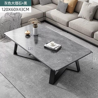 Table basse moderne à prix spécial, table basse de luxe aux coins arrondis pour le salon
