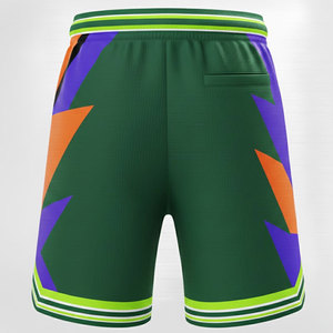 Pantalones Cortos Deportivos Profesionales de Pana con Cintura Alta, Color Sólido, Transpirables y de Secado Rápido para Entrenamientos Esenciales en el Gimnasio - Product Image 2