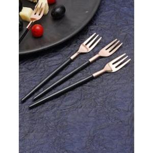 Black Handle Fork Stylish Flatware Ideal For Luxury <b>Tabletop</b> Dining Home Kitchens Weddings Hotels And Gifting From India - Product Image 3