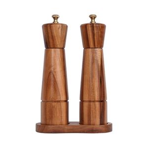 Para condimentos de cocina, juego de Salero y pimentero, regalo de Chef, juego de molinillo de sal y pimienta de madera de nogal - Product Image 1