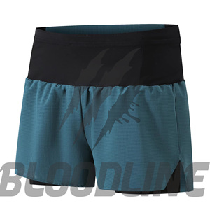 Shorts cargo pour homme BLOODLINE, taille mi-haute, fermeture éclair, poches avant avec logo, longueur Bermuda, couleur unie, style décontracté - Product Image 5