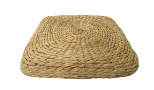 Taburete otomano cuadrado de jacinto de agua Pieza de mobiliario ecológica hecha de jacinto de agua tejido a mano - Product Image 4