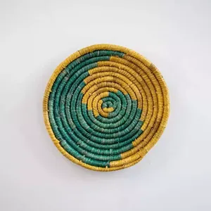 Boho <b>Wall</b> <b>Plate</b> Decor Art Wicker Round Bowl Wicker <b>Wall</b> Tray Seagrass Bohemian Decor Hanger <b>Wall</b> Basket - Product Image 4