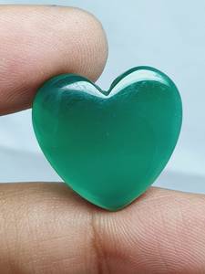 Grado superior 100% ónix verde Natural facetado a mano tallado en forma de corazón piedra preciosa fabricación de joyas 10mm ónix verde piedra preciosa suelta a granel - Product Image 3