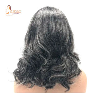 Fstyler Perruque Courte Bob Droite Moderne, Lace Frontale, Cheveux Brésiliens Remy Noirs, Base en Soie, Haute Densité, Pour Femmes, Prix Bas - Product Image 1