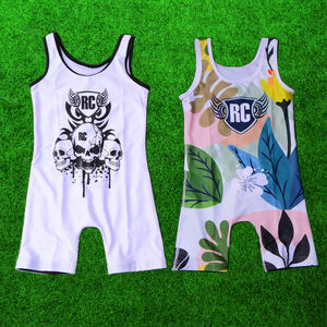 Combinaison de lutte personnalisée pour hommes 2024, impression numérique, extensible, spandex/polyester, légère, séchage rapide et respirante, logo personnalisé - Product Image 6