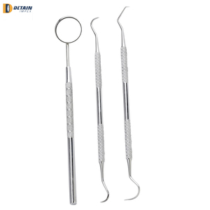 Dental <b>Teeth</b> <b>Cleaning</b> Care <b>Kit</b> Stainless Steel Plaque Remover Hygiene <b>Kit</b> Dental Mirror Remover Tool Sutur <b>Kit</b> Medic Instrument - Product Image 2