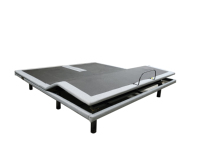 Sommier de lit moderne en métal à tête séparée, réglable, mural, avec moteurs multiples (inclinaison de la tête et massage), pliable pour rangement en appartement