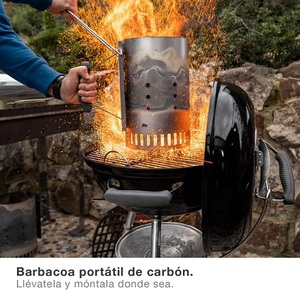 Barbecue Portatile in Acciaio a Carbone con Coperchio (Vassary 401000005) - Product Image 4
