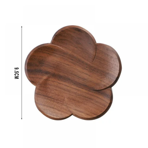 Sous-verre en pierre de tasse de thé en bois pour la maison et le bureau sous-verre de tasse pour la forme de pièce de conception de fleur avec le produit naturel - Product Image 3