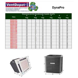 Aires Acondicionados Tipo Cassette para Iglesias y Templos, MXDYP-017, 24000 BTU, 2.0 Toneladas - Product Image 2