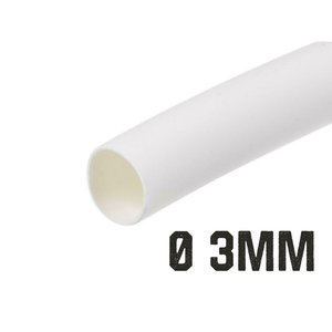 Tubi termoretraibili da 1 metro diametro 3mm colore bianco-materiali elettrici/altri - Product Image 1