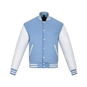 Chaqueta de Invierno Personalizada con Mangas de Cuero y Bordado Chenille, Chaqueta Universitaria de Béisbol para Hombre, Tallas Grandes - Product Image 3