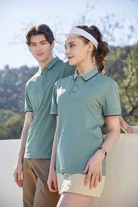 Nuevo Polo clásico Unisex con logotipo personalizado de manga corta con cuello Slim Fit bordado a granel camiseta al por mayor - Product Image 2