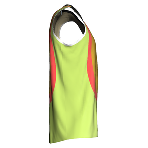 Camiseta de Baloncesto Personalizada con Bloques de Color, sin Mangas, Cuello en V, Absorbe la Humedad, Unisex, para Adultos, Ropa Deportiva con Estampado Sublimado - Product Image 6
