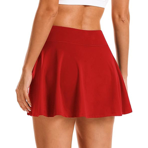 Shorts de tennis et de golf 2-en-1 personnalisés pour femmes, taille haute, légers, anti-humidité, protection UV, 100 % coton, vente en gros - Product Image 4