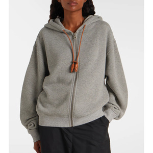 Sudadera con capucha y cremallera ODM personalizada para mujer con logotipo frontal: ropa informal acogedora para Otoño e Invierno - Product Image 2