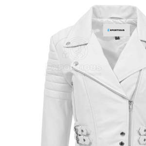 Chaqueta de Cuero para Mujer, Venta Caliente, Cuero Genuino, Nueva Moda, Chaqueta de Cuero Cortavientos, Alta Calidad - Product Image 3