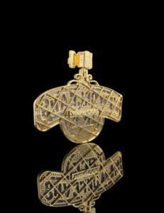 จี้สแตนเลสติดเพชรหรูหราออกแบบได้ตามต้องการ - Product Image 3