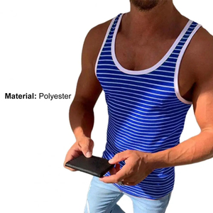 Tank Top Oversized Men 100% Cotton Stringer Camisetas sin mangas para hombre con logotipo en todo el precio de venta - Product Image 1