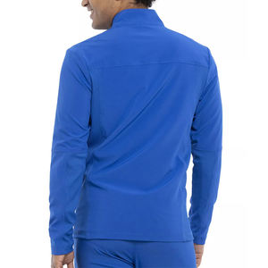 Veste de gommage à fermeture éclair avant pour hommes, respirante, infroissable, médicale et élégante, OEM Veste de gommage d'échauffement pour infirmière - Product Image 2