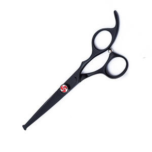 Tijeras de corte de peluquero de calidad superior Tijeras de salón de belleza con punta roma recubierta de papel negro con tornillo ajustable - Product Image 5