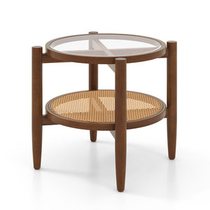 โต๊ะปลายด้านบนกระจก alissandra สำหรับเฟอร์นิเจอร์ห้องนั่งเล่น - Product Image 1