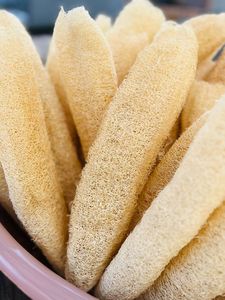 Esponja de baño natural biodegradable 100% natural al por mayor, esponja de Luffa en bruto, esponja vegetal compostable a un precio competitivo - Product Image 2