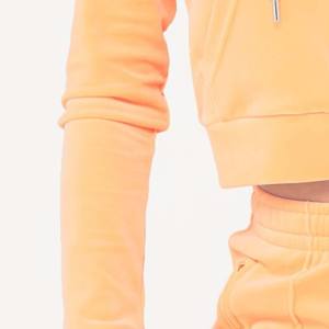 Streetwear Logo Super Soft 450 Gsm Cotton Fleece <b>Cloth</b> 2 Piece Set Womens Winter Hoodies Jogging Tracksuit Sweatshirts - Product Image 3