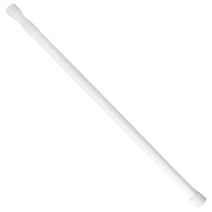 Asta per tenda da doccia allungabile, alluminio bianco, da 125 a 220 cm. - Product Image 1
