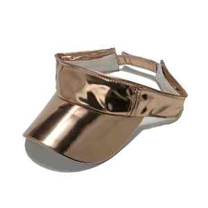 High Quality <b>Sun</b> Visor <b>Hats</b> Women <b>Men</b> Holographic PVC <b>Sun</b> Visor Outdoor <b>Sun</b> PU Leather Visor <b>Hat</b> - Product Image 1