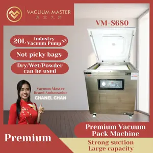 Best Export VMS 680 Vertical Type Vacuum Pack Machines Various Plastic Packaging Nylon Bag PE Bag and PP Bag For Food Freshness