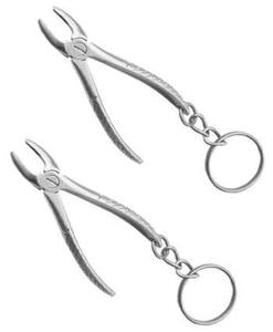 Signe de hachage porte-clés pince d'extraction dentaire pince dentaire porte-clés porte-clés pince en acier inoxydable cadeau porte-clés - Product Image 3