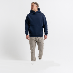 Elegante Sudadera con capucha Azul Marino-Aspecto casual con un toque clásico Perfecto para ropa casual - Product Image 2