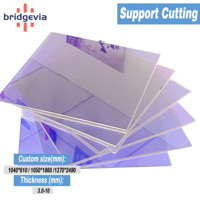Feuille acrylique néon laser colorée de 3 mm PMMA pour décorations de fête, décoration de gâteaux, porte-clés, support brillant, bricolage fait main, découpe