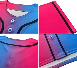 Camiseta de Béisbol Personalizada para Hombre, Transpirable, Talla Grande, 100% Poliéster, Manga Corta, Cintura Elástica, Bordado, Secado Rápido - Product Image 5