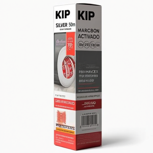 Silver 50m X 38mm Single-Side Office Adhesive Stone Ribbon Roll KIP - Product Image 3